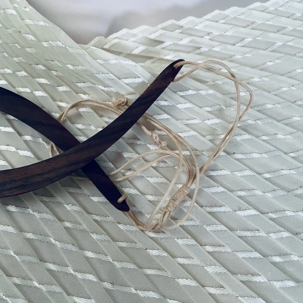 Owl Pendant Necklace with wood and shells Accents - Picture 5 of 9